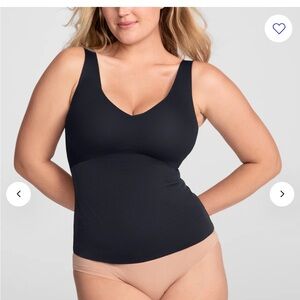 HoneyLove LiftWear Shapewear Tank Top Black Vamp Size 1X